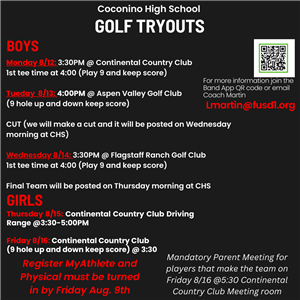 Golf Tryouts